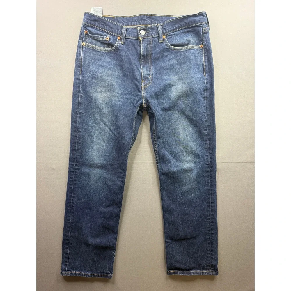 Levi's 514 Straight Fit Jeans Mens Blue Denim‎ 34x29